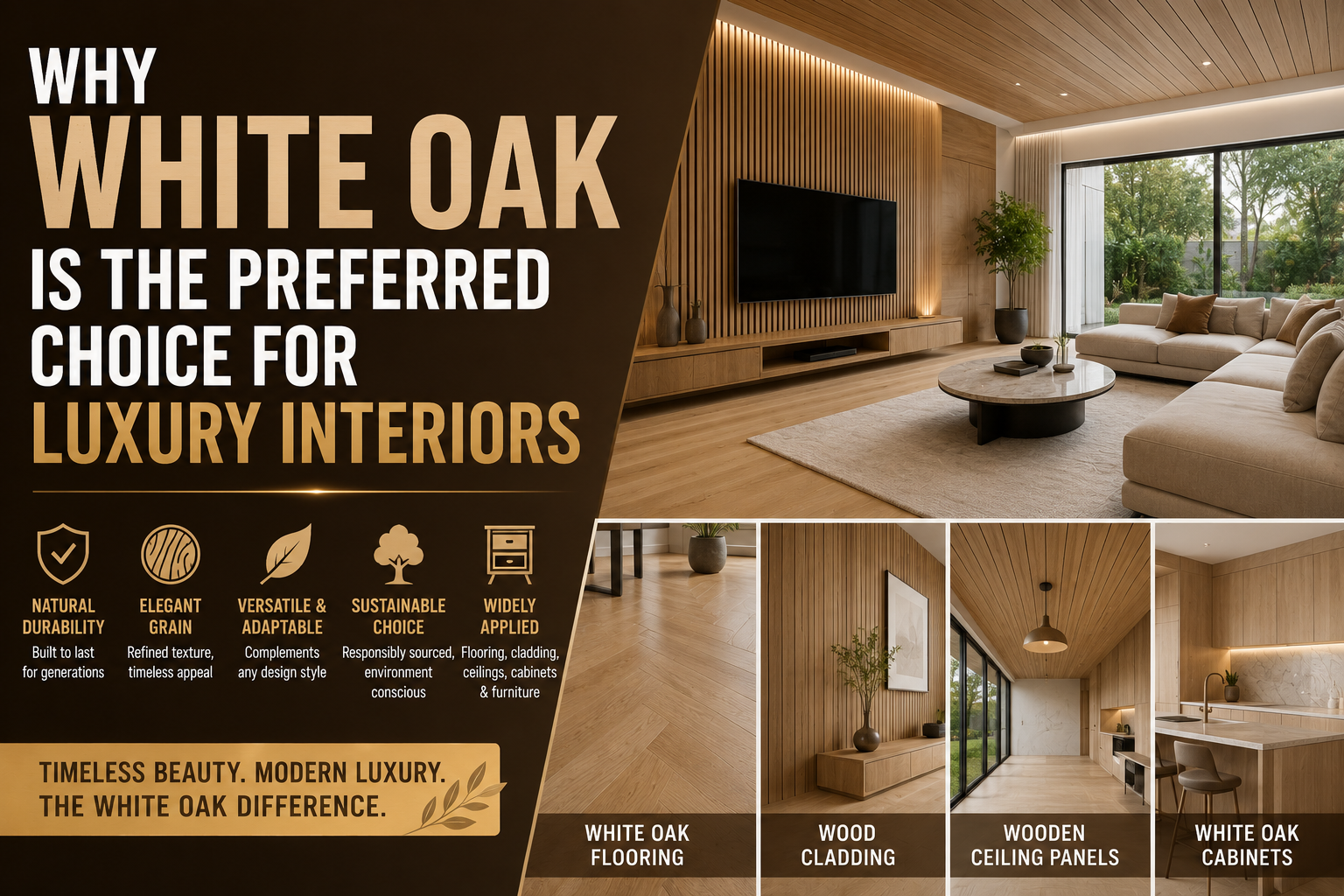   Why White Oak Is The Preferred Choice For Luxury Interiors